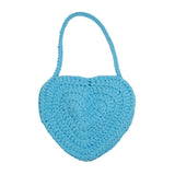 ハンドメイドハートバッグ / HANDMADE HEART BAG, BLUE