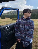No.0450 P pattern fleece hood JK (3color)