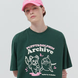 パピードルフィントゥゲザーTシャツ/Puppy dolphin Run to you half sleeve tshirt