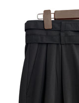 Double Belt Wide Pants (6686089937014)