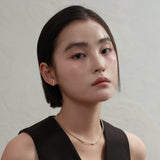 [シングルピアス]14Kゴールドバーピアス/ [single earring]14K gold bar earring
