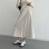 Bye pocket nylon skirt [2 colors]