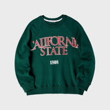 CALIFORNIA RAGLAN SWEATSHIRT (GREEN) (6604039454838)