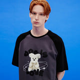ドッグイズラブラグラン半袖Tシャツ/Dog is love raglan half sleeve tshirts