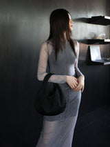 Egg Mini Bag _ Embossing [Black]