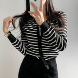 [2color] Bee Stripe Slim Fit Cardigan