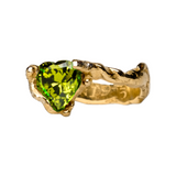 ゴールドプレートシグネチャーハートリング / Gold-Plate Signature Heart Ring (Standard)