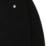 [UNISEX] ホワイトオッドフラワー刺繍パーカー