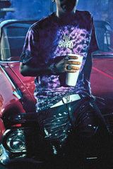 TZ TIE-TILL-DYE - PURPLE & BLACK