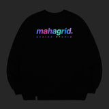 レインボーリフレクティブロゴ/RAINBOW REFLECTIVE LOGO CREWNECK