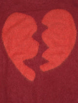 Broken Heart Knit BURGUNDY