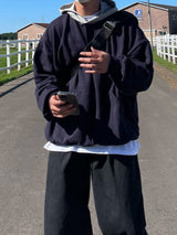 カバーツートンルーズフィットフーディ―/COVER TWO TONE LOOSEFIT HOODY