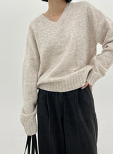 RajVネックニット/Raj V-neck Knit (6color)