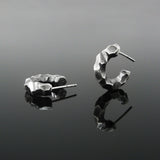 キャットクロウ66シルバーフープイヤリング / Catclaw 66 silver hoop earring (4593036329078)