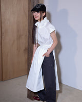 STRING MIX LAYERED DRESS (WHITE)
