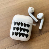 Black Heart AirPods Case_matt