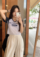 1974クロップ半袖Tシャツ / 1974 Crop Short Sleeve T-shirt (3color)