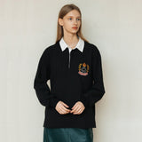 GHCラグビーシャツ/GHC RUGBY SHIRT_BLACK