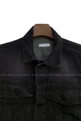LOOKPINE LIN BLACK DENIM SET - JACKET (6690576924790)
