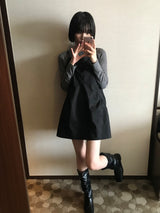 レイヤードノースリーブワンピース
