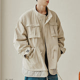 リセントロゴM65ジャケット/RECENT LOGO M65 PARKA_LIGHT GREY