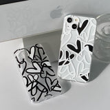 ハートグラフィティブラックフォーンケース / Heart Graffiti black Phone Case
