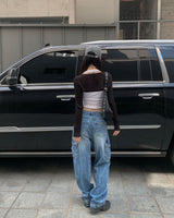 ワイドカーゴデニムパンツ