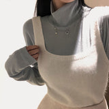 [BELLIDE MADE] コットンアンゴラビスチェニット