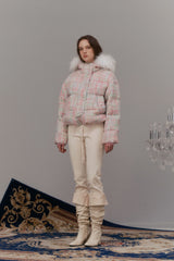 Tweed down jacket    