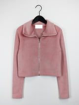 ナノレイジードベルベットジップアップ/Nano Raised Velvet Zip Up (3color)