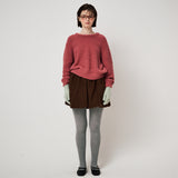 FLUFFY KNIT PULLOVER, MAUVEWOOD