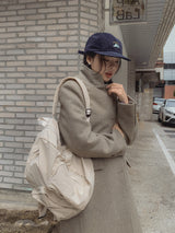 [wool30%] オアシングルウールロングコート