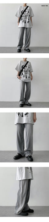 ストールウォッシングデニムワイドパンツ / Stole washing denim wide pants