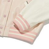 ドゥードゥルチェリースタジアムクロップジャンパー／DOODLE CHERRY STADIUM CROP JUMPER [SALMON PINK]