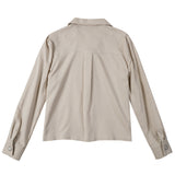 CHECK PUFF SHIRT_BEIGE (6600105525366)