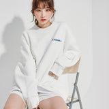 Oversize Back Line Sweat shirt White (6600737030262)