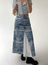 (L/S Collection) Annual Ring Lace Skirt