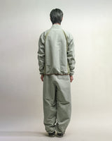 アシンメトリーウェーブパンツ / ASYMMETRIC WAVE PANTS-EARTHY GREEN