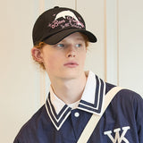 Bon Voyage dolphin applique ball cap