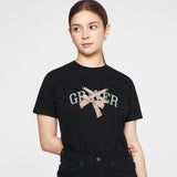 リボンバレリーナロゴスリムショートスリーブTシャツ/Ribbon Ballerina Logo Slim Short Sleeve Tee
