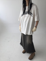 Denim maxi surgical long sk