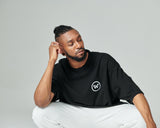 オーバーサイズTシャツ / I Diff Logo Oversize T-shirts (Black)