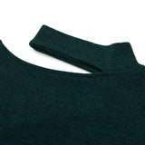 Layered Check Knit Set [GREEN] (6618775158902)