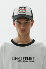 ゲットバックメッシュキャップ / Get back Mesh cap (black)
