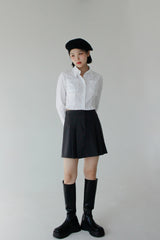 グランドプリーツスカート/Ground Pleated Skirt (2color)