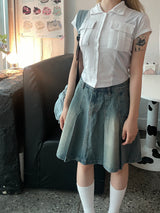 カラーリングポケットカラーTシャツ / Colouring pocket collar t-shirt