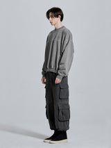 WASHED SWEATSHIRT - GREY (4622874869878)