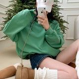 [BELLIDE MADE] point embroidery sweat