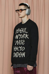 CITY ROUND KNIT / BLACK