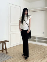パートルプリーツエンボスハーフポーラー半袖Tシャツ/Pertle Pleated Embossed Half Polar Short Sleeve T-Shirt
